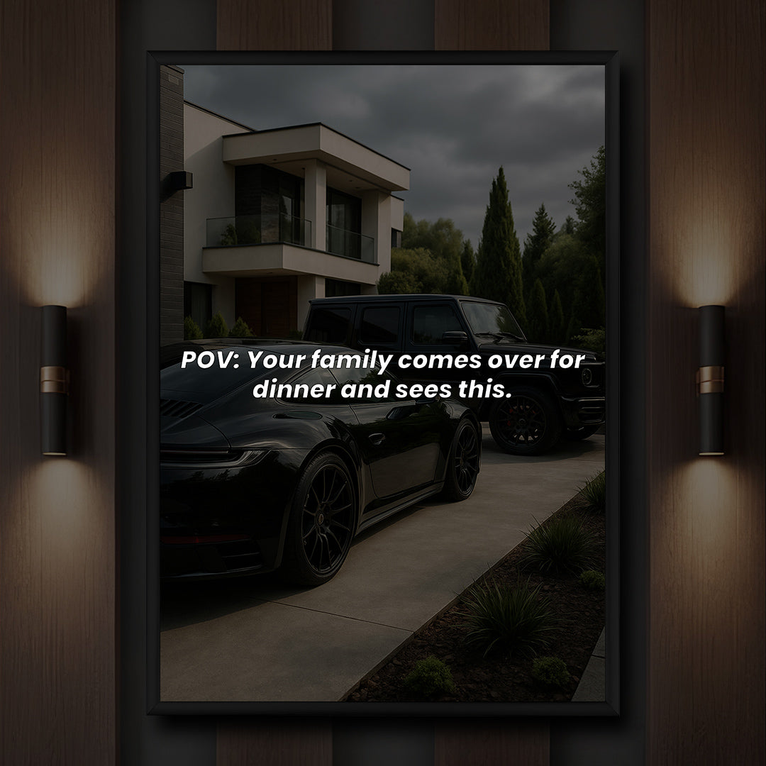 POV: Your family comes over for dinner and sees this