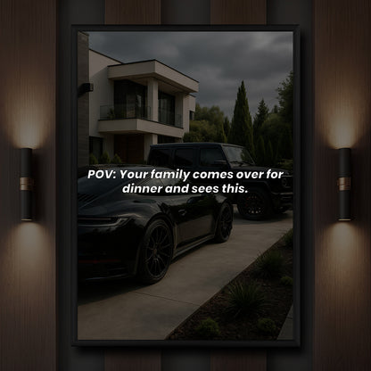 POV: Your family comes over for dinner and sees this