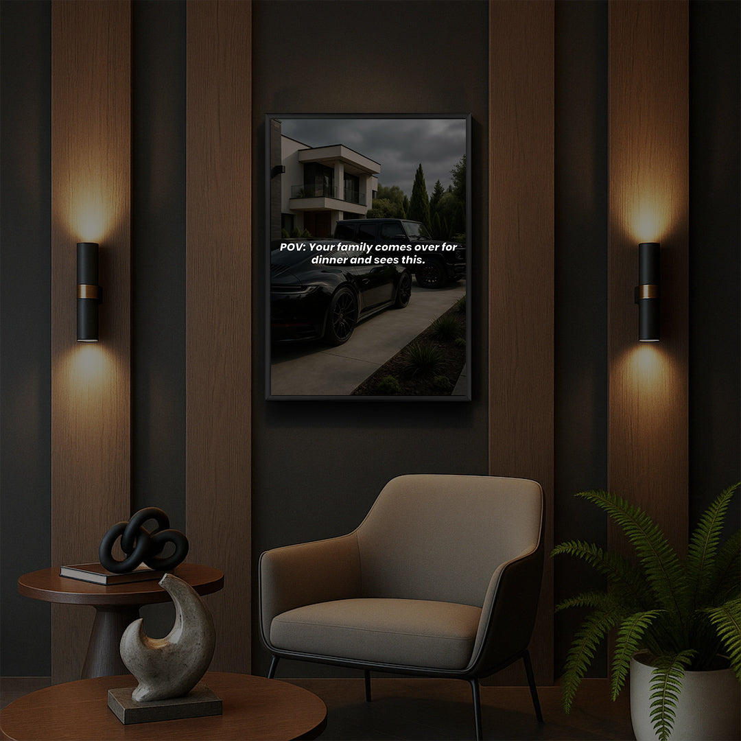 POV: Your family comes over for dinner and sees this